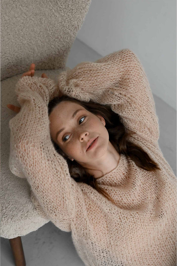 Kateryna Mohair Sweater - Powder