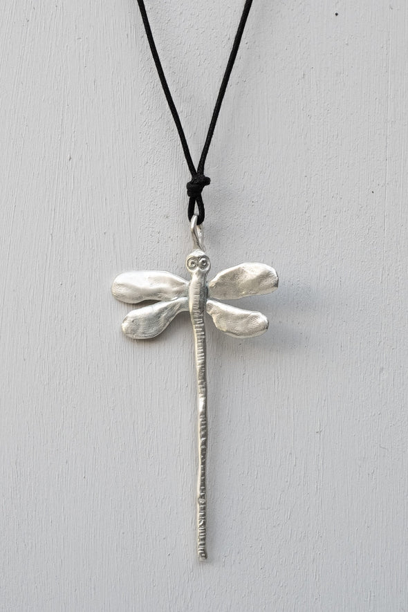 Libellula Grande Silver Plated Pendant