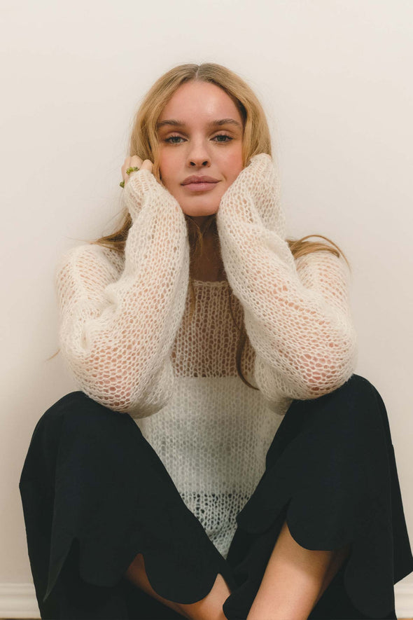 Kateryna Mohair Sweater - Ivory