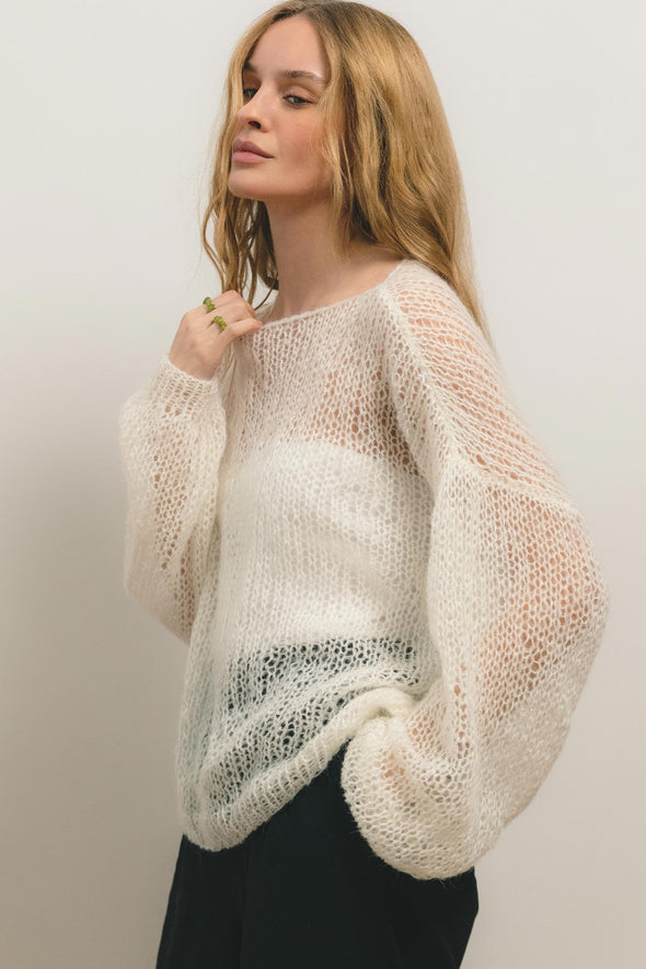 Kateryna Mohair Sweater - Ivory