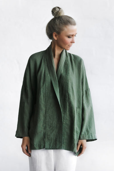 Khaki shop kimono jacket