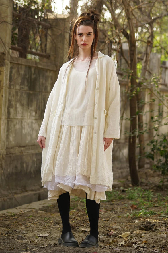 Piaf Coat - Linen Gauze